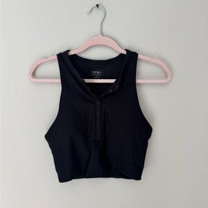 Abercrombie & Fitch Black YPB Henley Slim Tank Medium